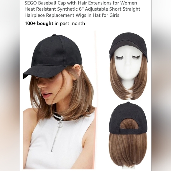 Baseball cap w extensions - Picture 7 of 7